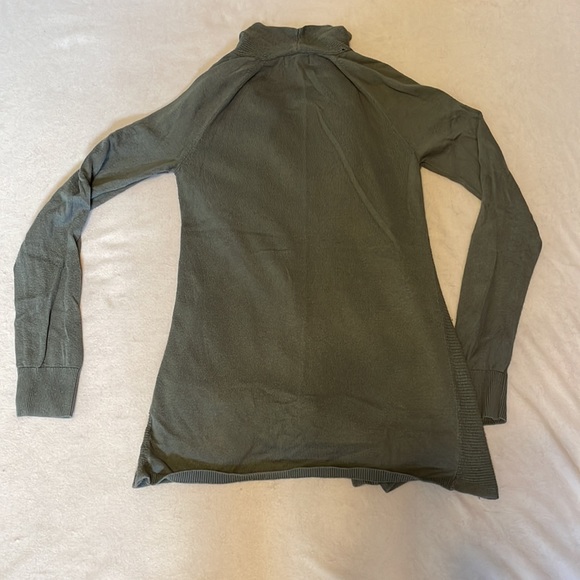 Olive ribbed handkerchief XS a.n.a. cardigan with pockets - Picture 4 of 5